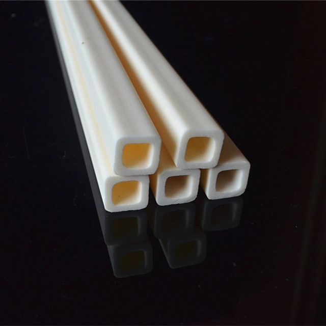 Refractory Alumina Ceramic Square Tube 99 Al2O3