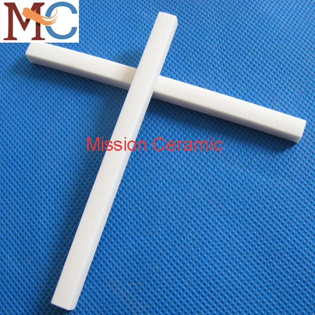 99% 99.7% Al2O3 Alumina Ceramic Square Electrode Tube